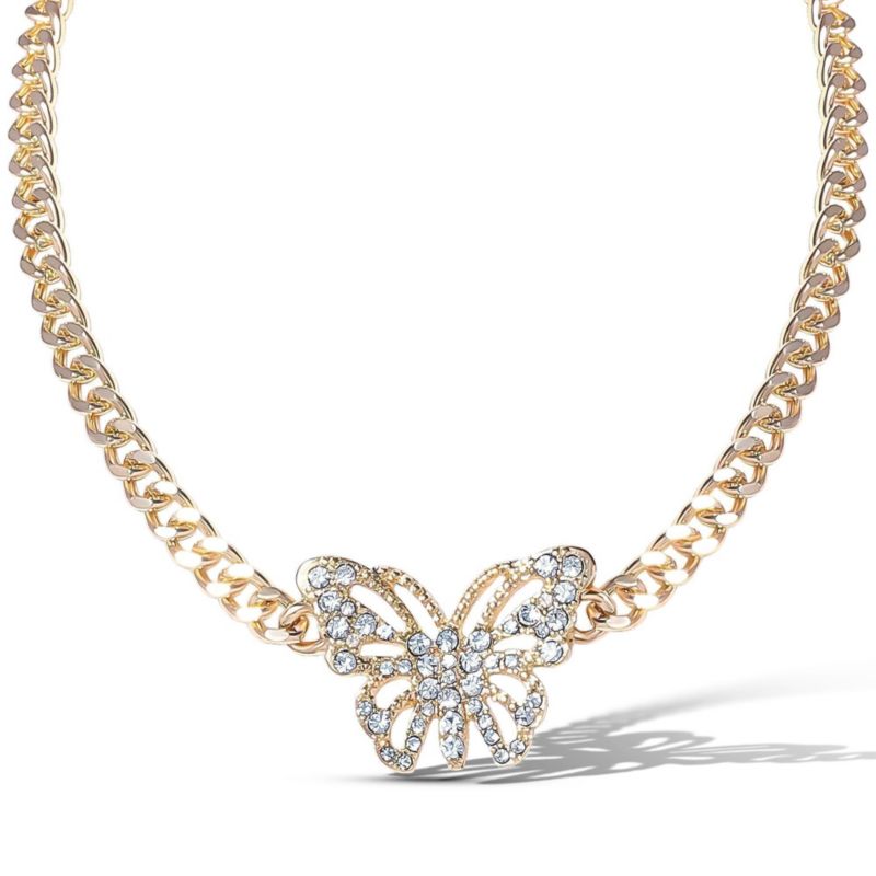 Butterfly Pendant Chain Necklace