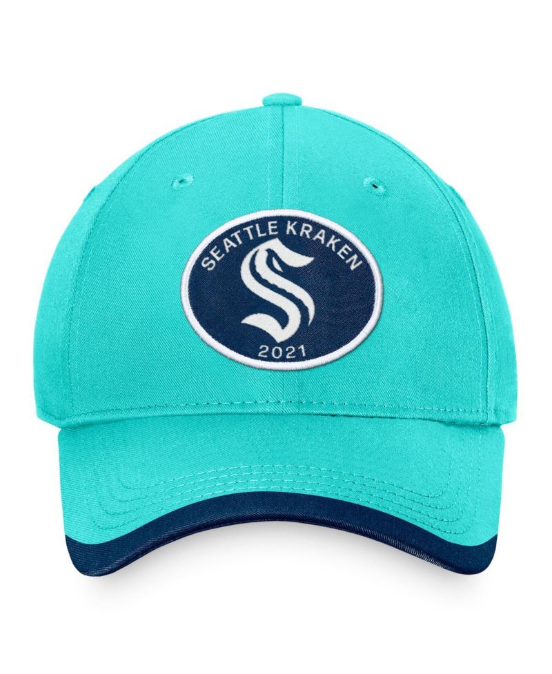 Branded Men's Light Blue Seattle Kraken Fundamental Adjustable Hat