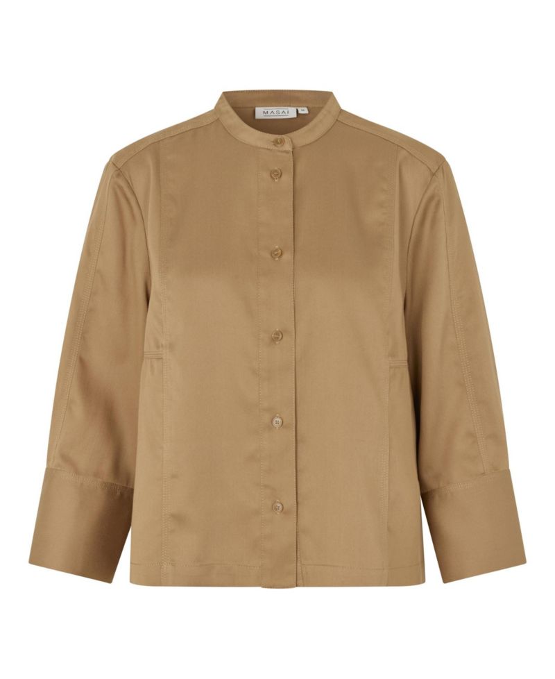 Women's MaIthoria 3/4 Sleeve Mandarin Collar Blouse