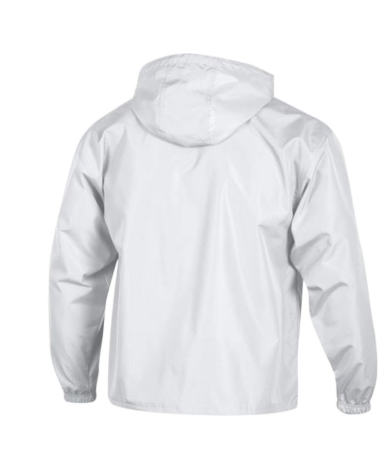 Men's White Miami Hurricanes Cloud Packable Half-Zip Hooded Jacket