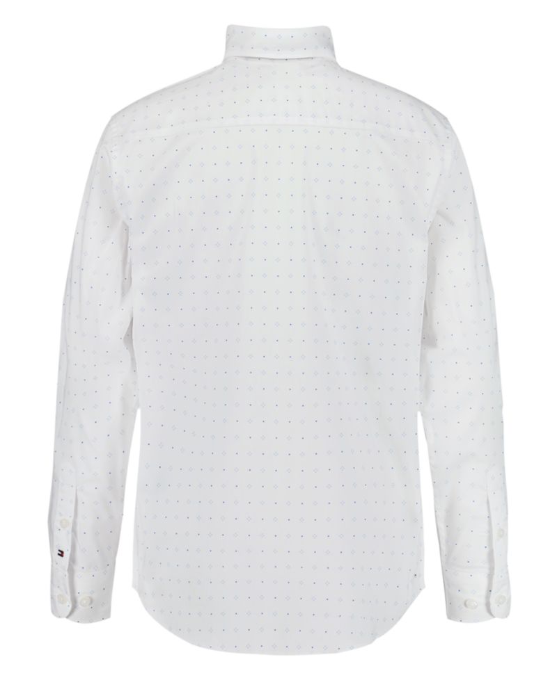 Boys' 8-20 Long-Sleeve Geo Dot Dress Shirt with Bow Tie