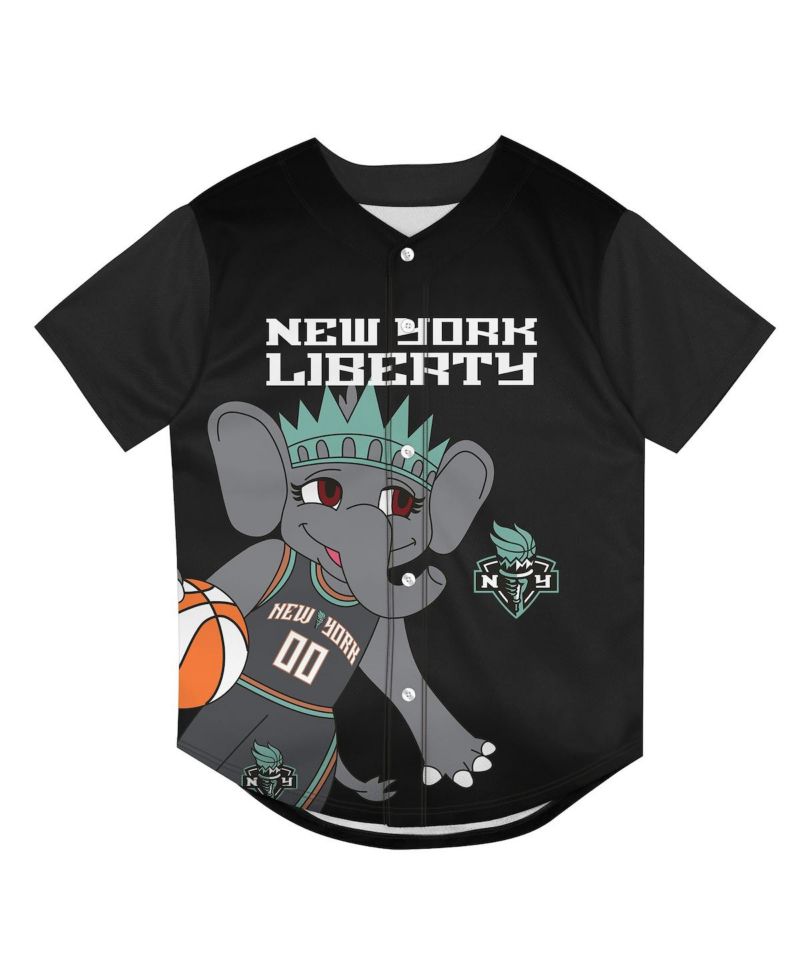 Preschool Black New York Liberty Mascot Friend Mesh Fashion Jersey