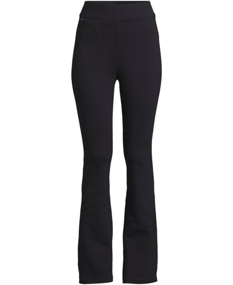 Women's Petite Starfish High Rise Pull On Flare Pocket Pants