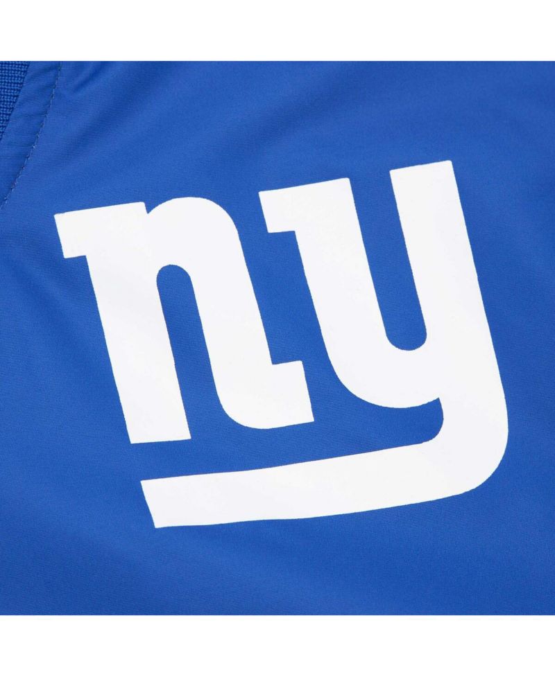 Men's Lawrence Taylor Royal New York Giants Retired Player Graphic Full-Snap Satin Jacket
