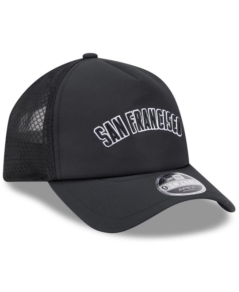 Men's Black San Francisco Giants 2026 Batting Practice Alternate Apex 9FORTY Adjustable Hat