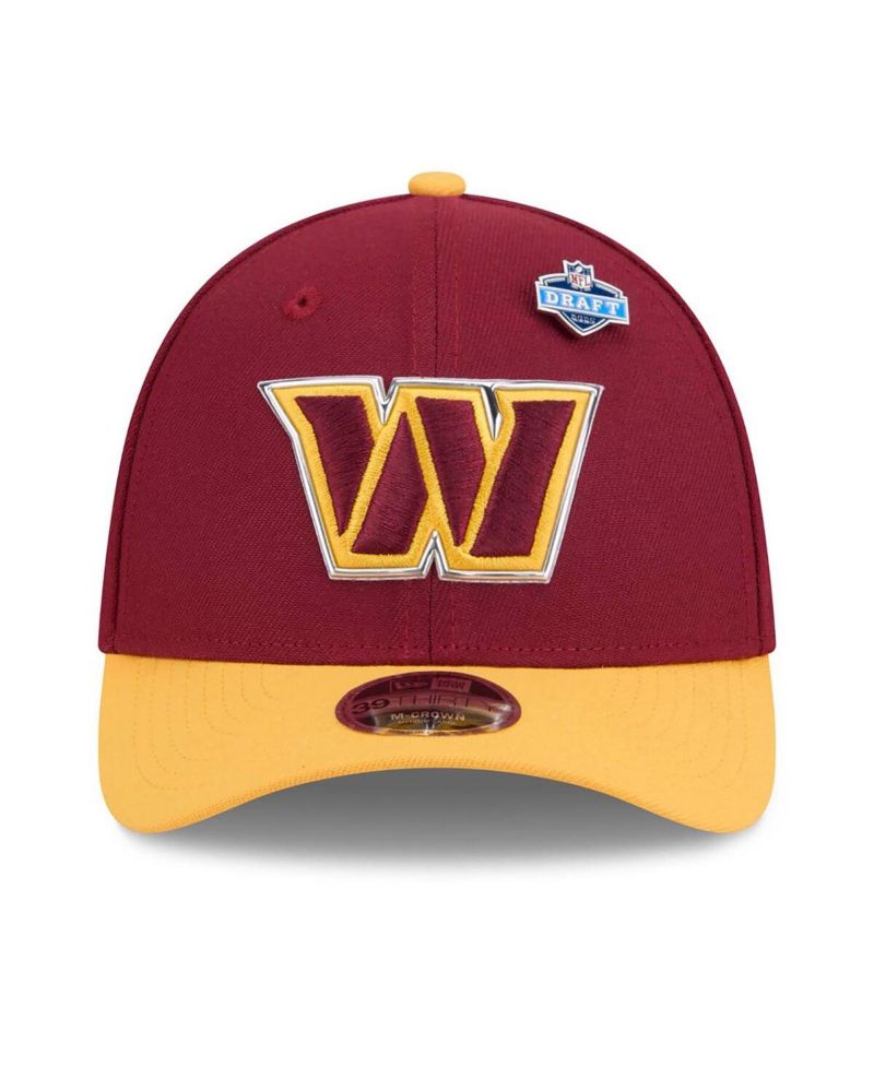 Men's Burgundy/Gold Washington Commanders 2026 NFL Draft 39THIRTY M-Crown Flex Hat