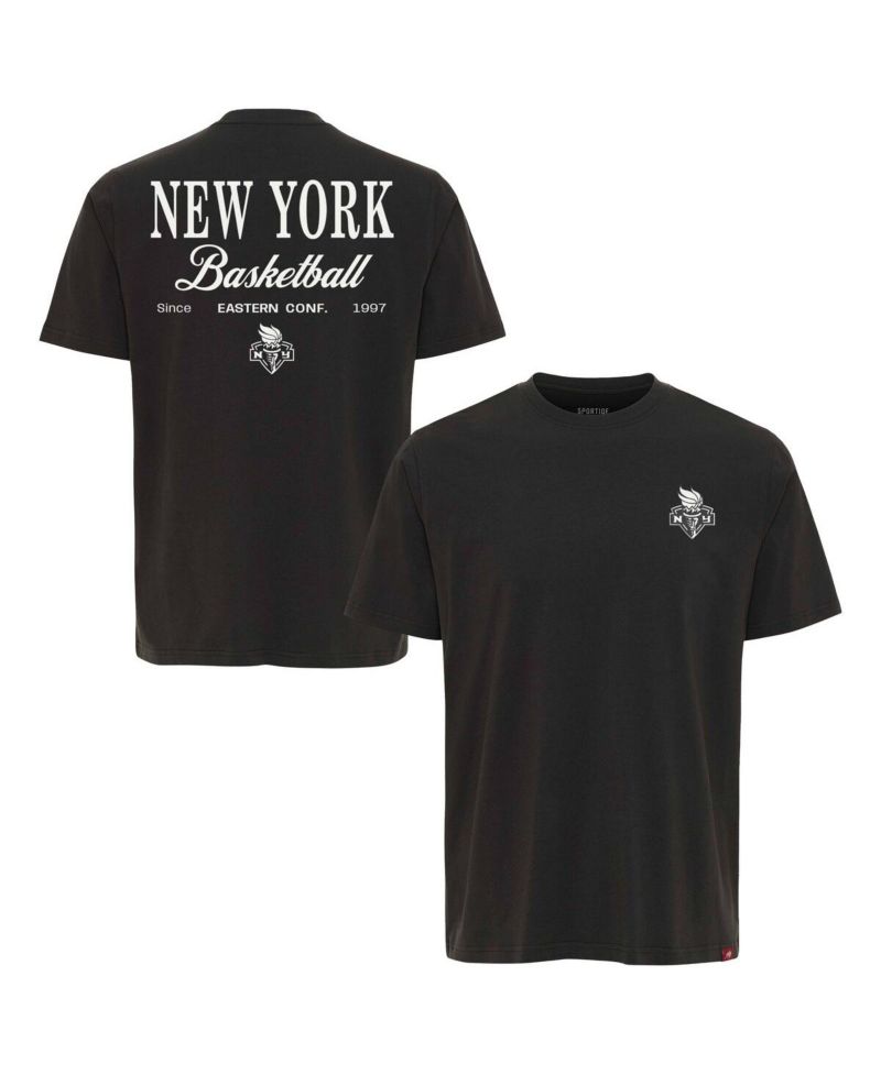 Men's and Women's Anthracite New York Liberty Athletic Club Collection Duke Relaxed Fit Premium T-Shirt