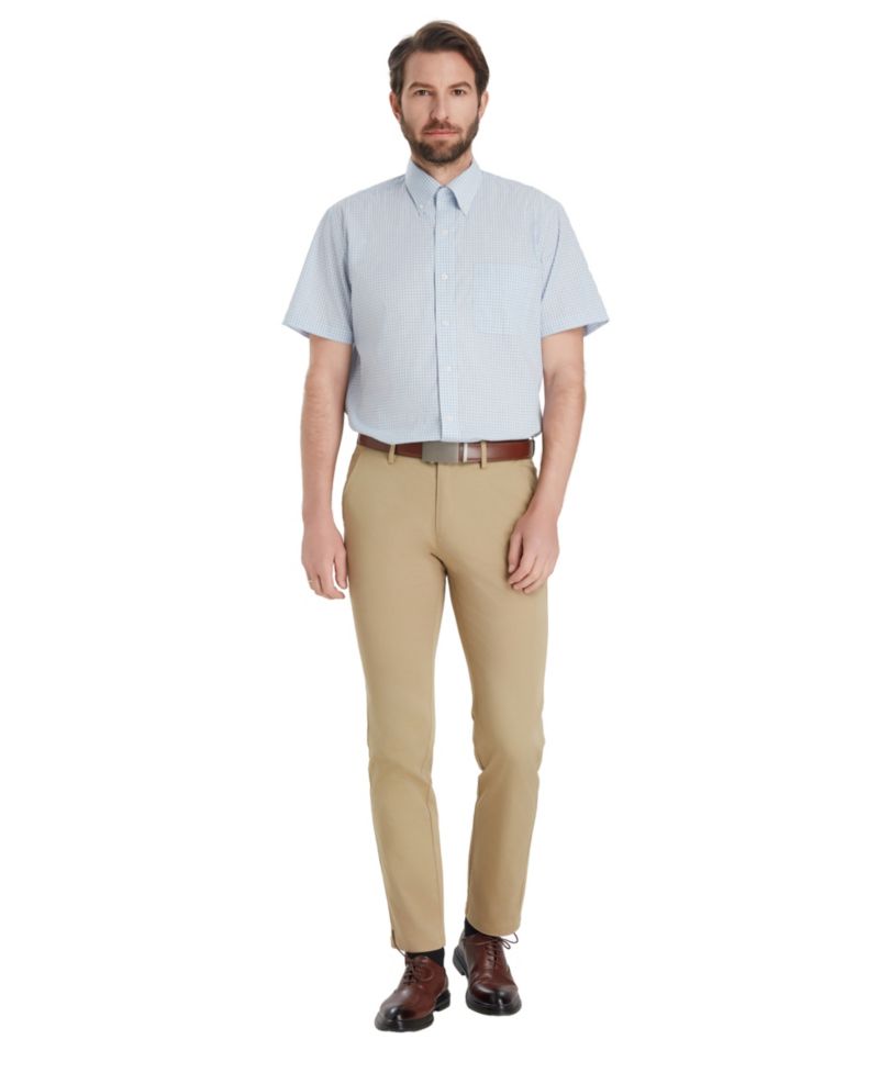 Men's Plaid Regular Fit Dress Shirt