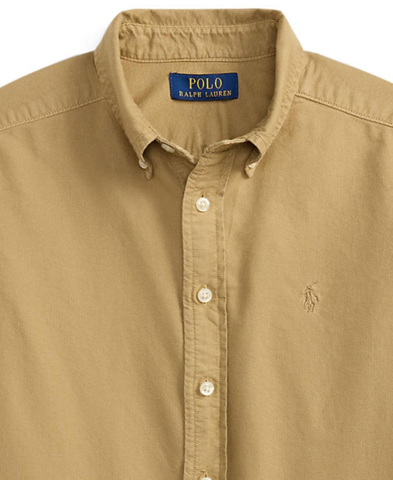 Big Boys Garment-Dyed Cotton Oxford Shirt