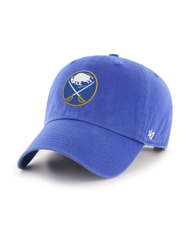 Men's '47 Royal Buffalo Sabres Logo Clean Up Adjustable Hat