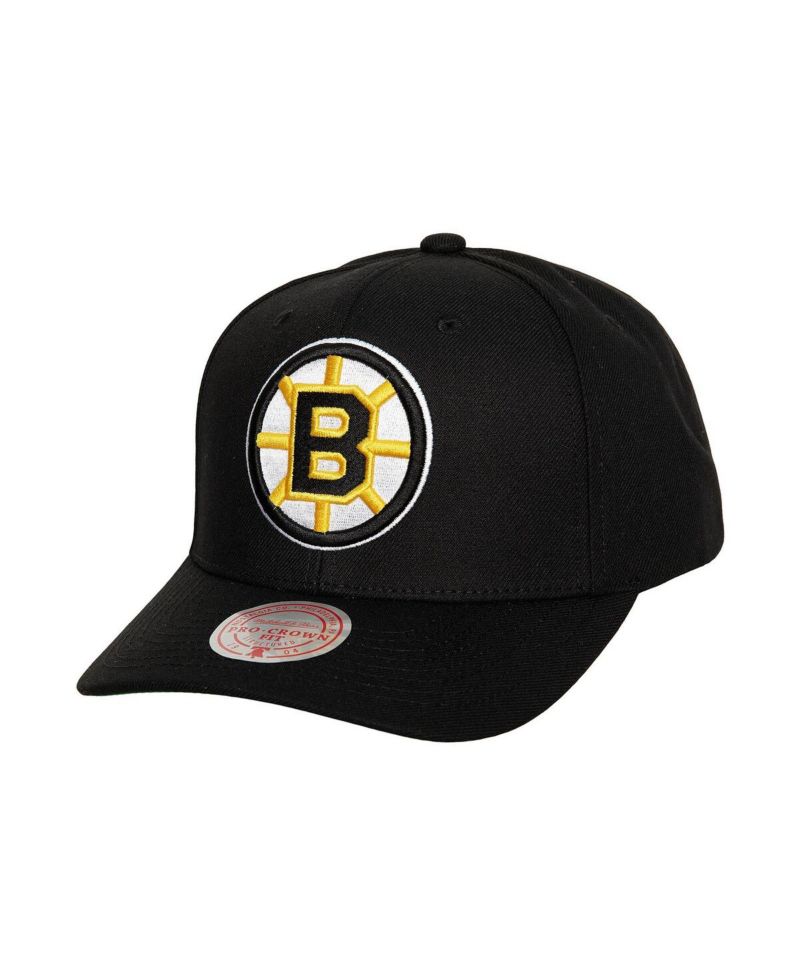 Men's Black Boston Bruins Team Ground Pro Adjustable Hat