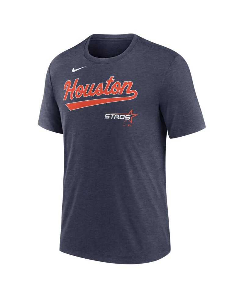 Men's Heather Navy Houston Astros 2025 City Connect Tri-Blend T-Shirt