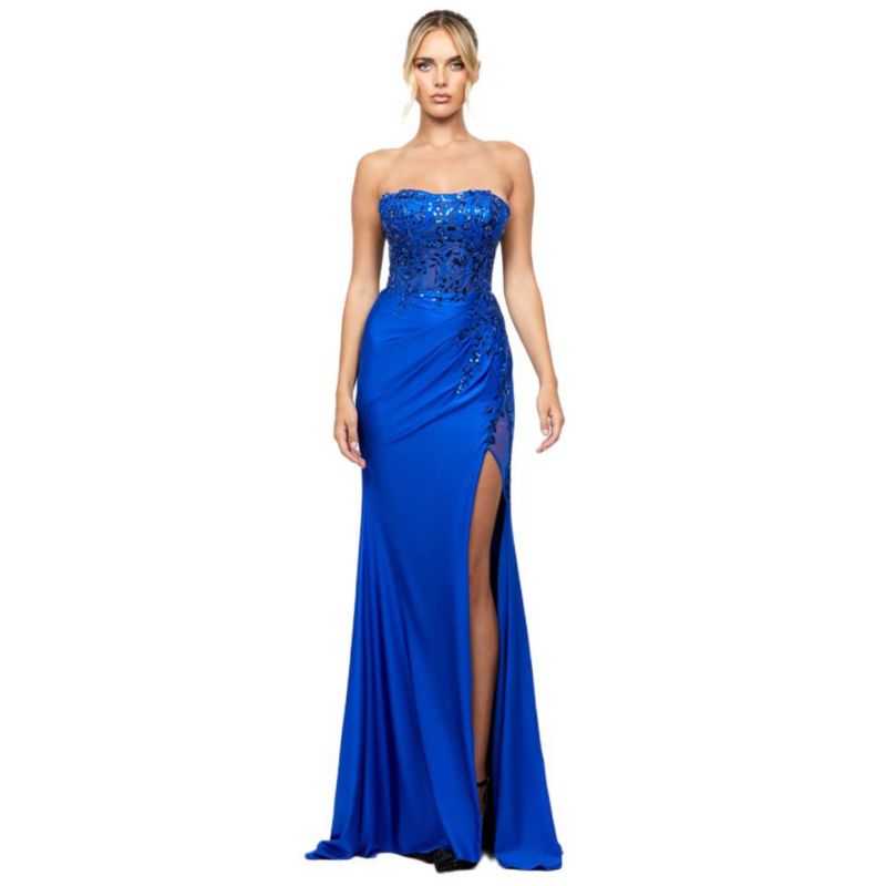 Women's Madeleine Strapless High Split Gown