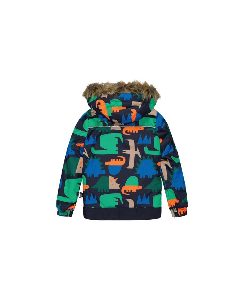 Little and Big Boy (6-8) Two Piece Discover Snowsuit Dinosaur Print