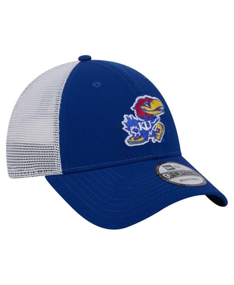 Men's Royal Kansas Jayhawks Trucker 9FORTY Adjustable Hat