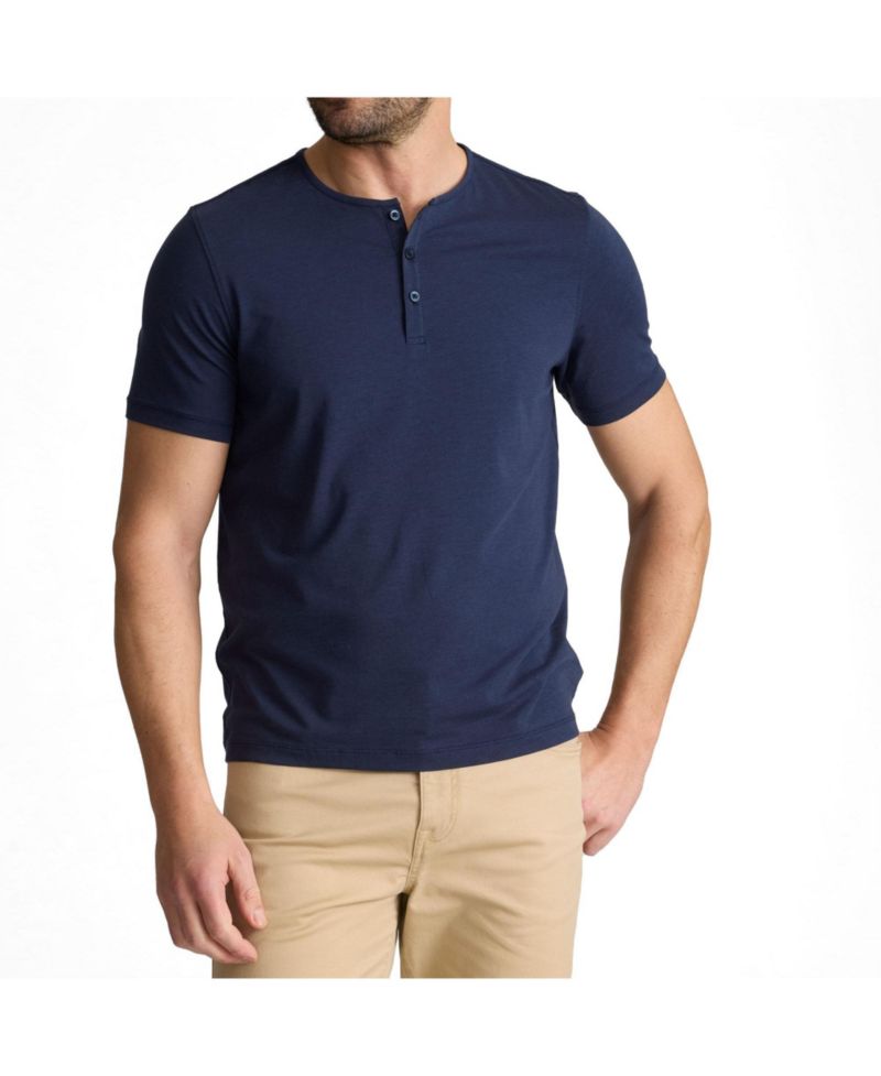 Men's Regular Fit EcoSoft Short-Sleeve Henley