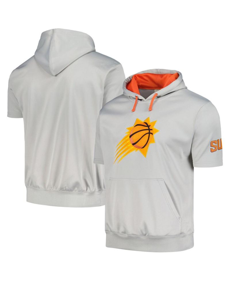 Men's Silver Phoenix Suns Big and Tall Logo Pullover Hoodie