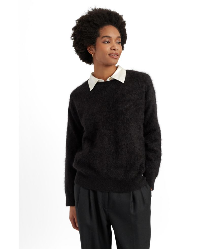Women's Chinti and Parker Brushed Cashmere Crew Neck Sweater