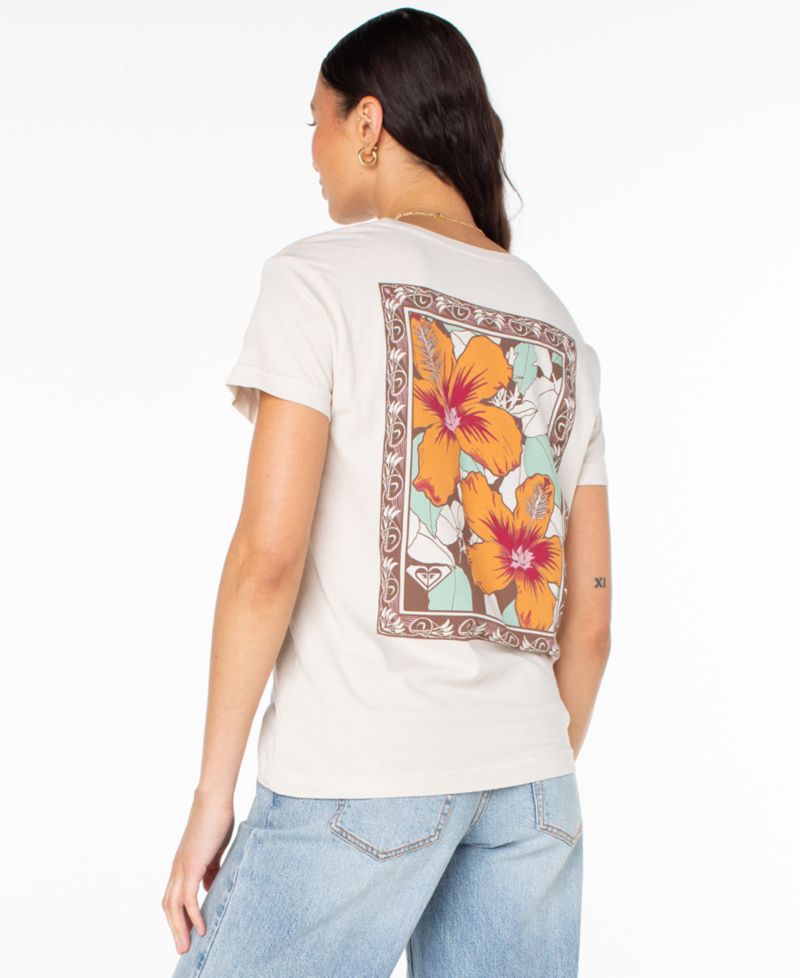 Women's Nouveau Hibiscus Boyfriend Crewneck Short-Sleeve T-Shirt