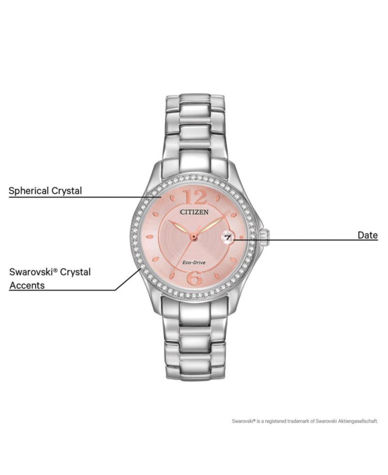 Women's Eco-Drive Stainless Steel Bracelet Watch 29mm FE1140-86X