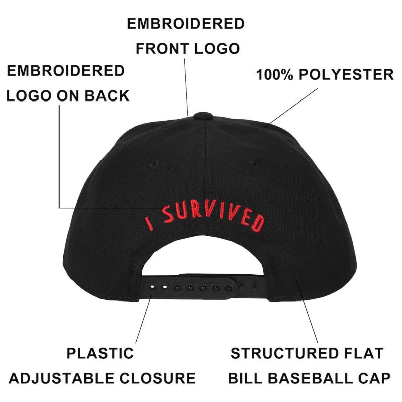 Men's I Survived Flat Bill Baseball Cap