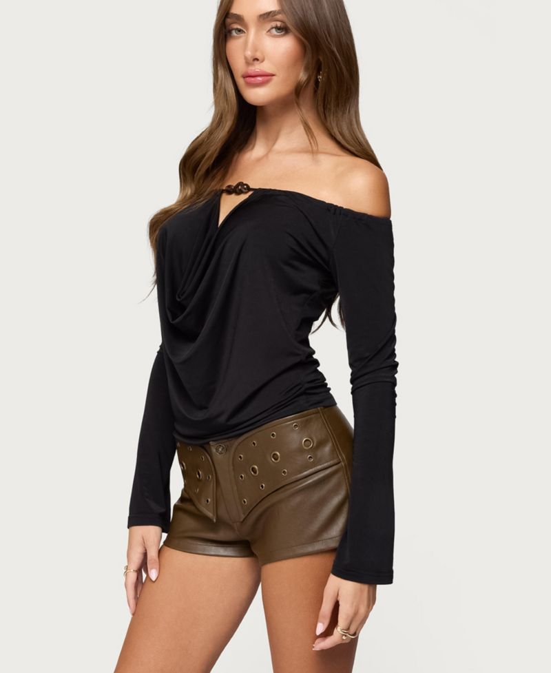 Women's Kezya Draped Off Shoulder Top