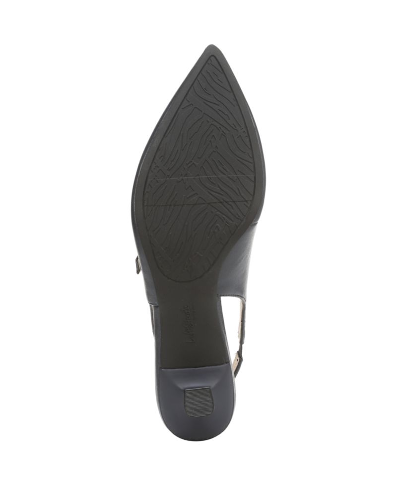 Women's Marilyn Pointed Toe Kitten Heel Slingback Pumps