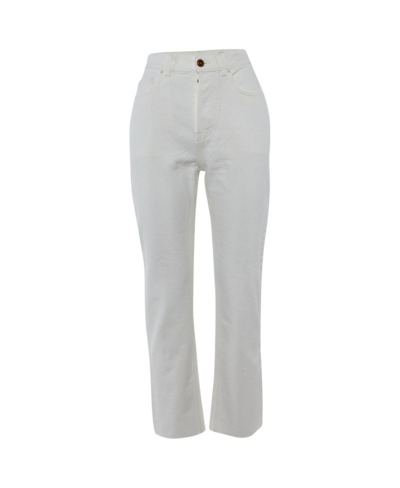 Women's Mid-Rise Straight-Leg Cotton-Blend Jeans