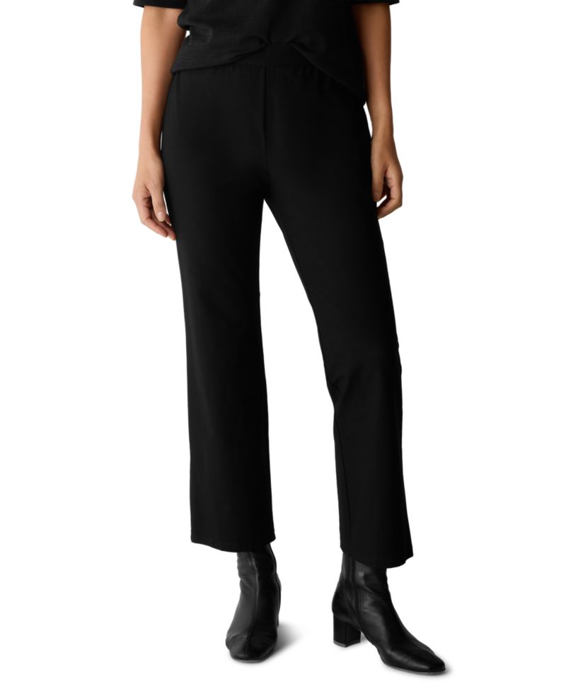 Women's Textured Knit Ankle Kick Pants