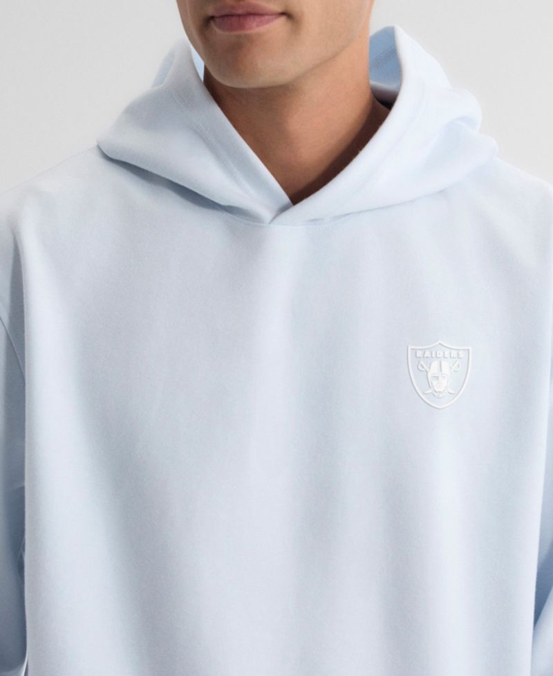 Men's Light Blue Las Vegas Raiders Clutch Tri-Blend Hoodie