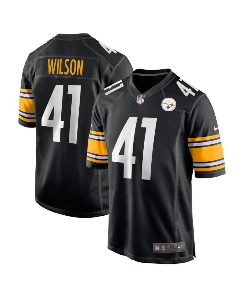 Men's Payton Wilson Black Pittsburgh Steelers Game Jersey