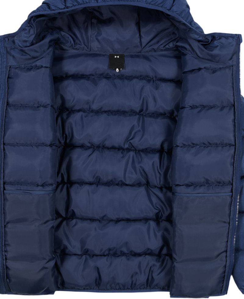 Boys' 8-20 Solid Logo Full-Zip Puffer Hooded Jacket