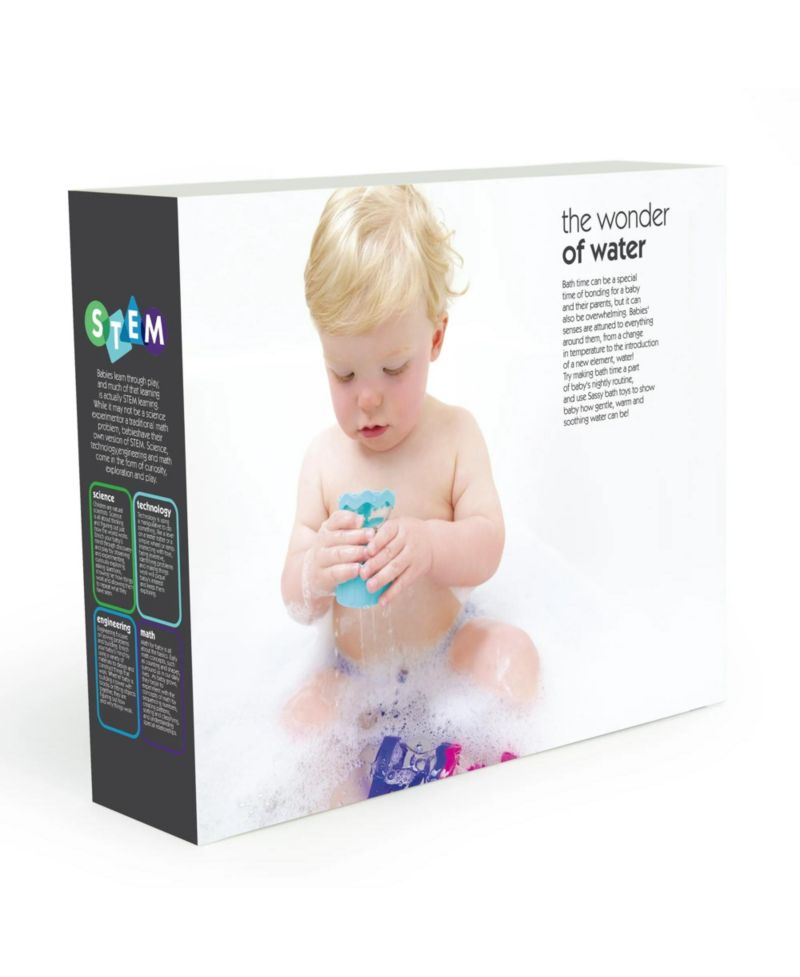 Baby Sassy 8 Piece Rain Barrels Connecting Funnels Bath Toy