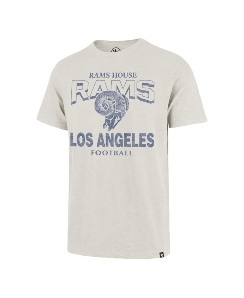 Men's Natural Los Angeles Rams Head On Scrum T-Shirt