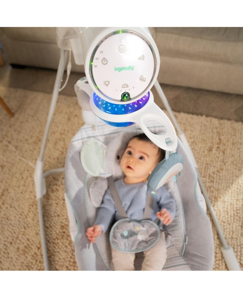 InLighten 5-Speed Baby Swing - Swivel Infant Seat