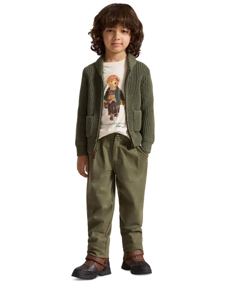 Boys' 2T-7 Polo Bear Cotton Jersey T-Shirt