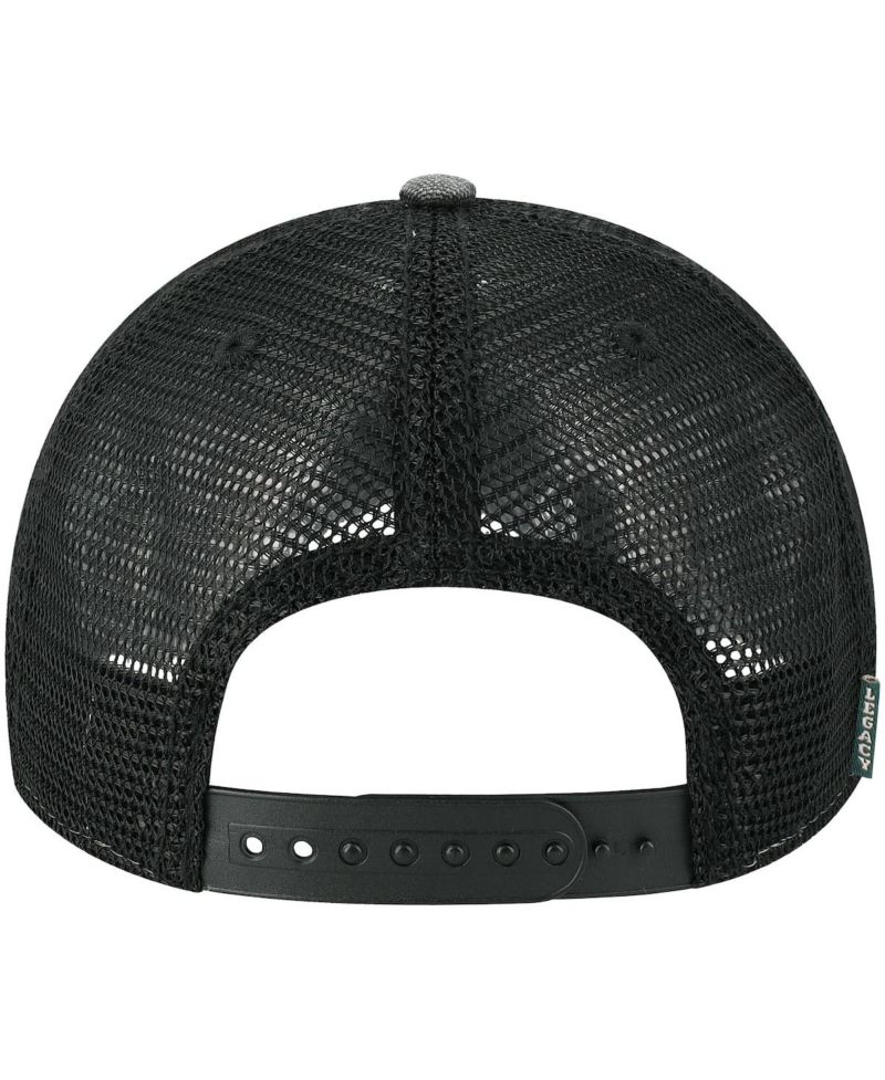 Men's Black Michigan State Spartans Sun & Bars Dashboard Trucker Snapback Hat