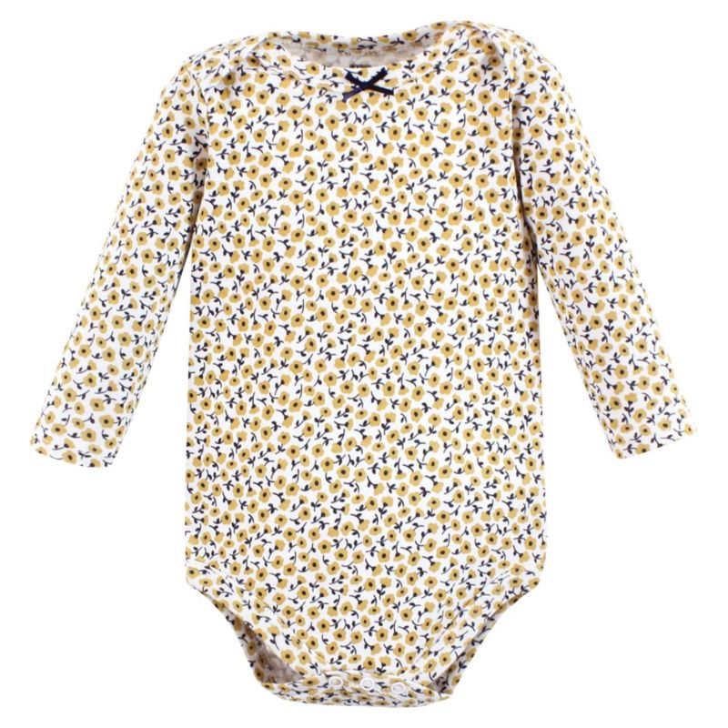 Baby Girls Hudson Cotton Long-Sleeve Bodysuits 7-Pack