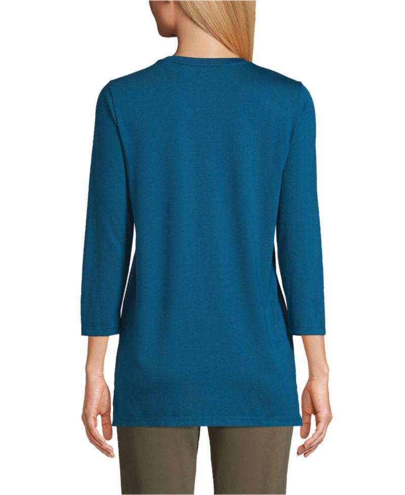 Women's 3/4 Sleeve Cotton Supima Tunic