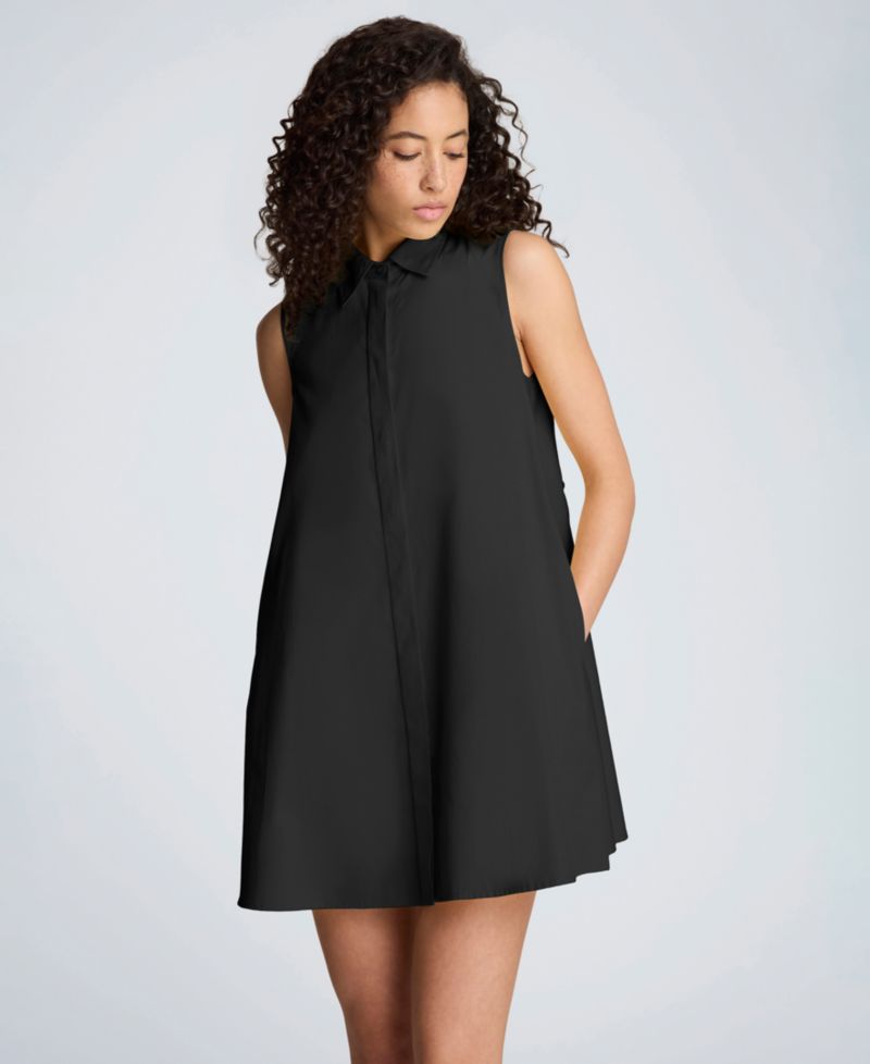 Women's Sleeveless Trapeze Mini Dress