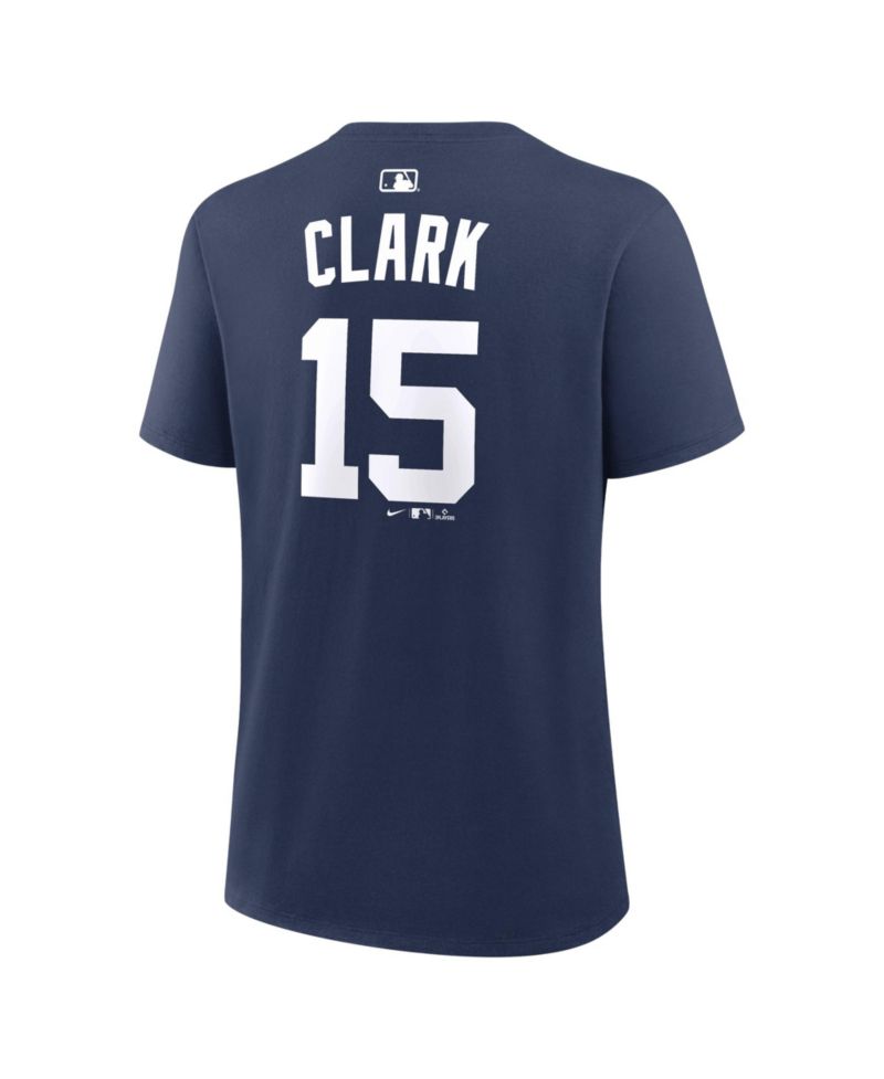 Women's Max Clark Navy Detroit Tigers Name Number T-Shirt