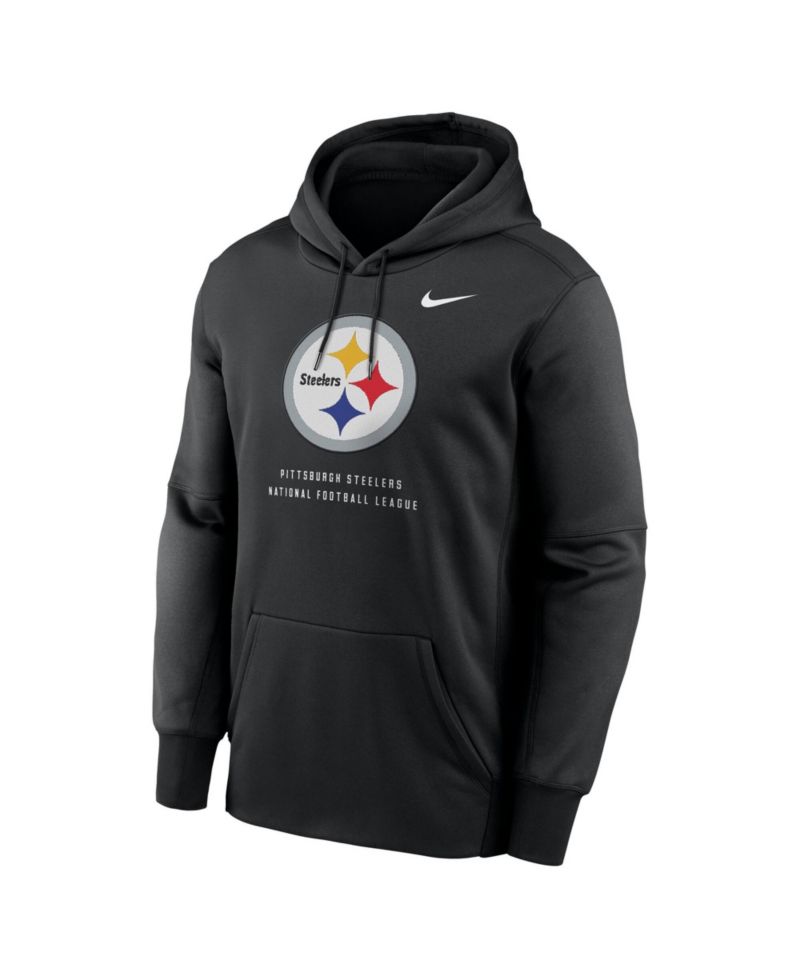 Men's Black Pittsburgh Steelers Toss Sweep Therma-FIT Hoodie
