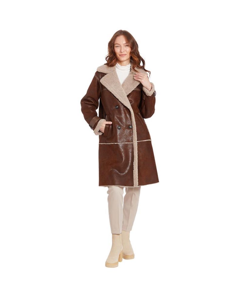Women's Kimmy Long Faux Shearling Coat
