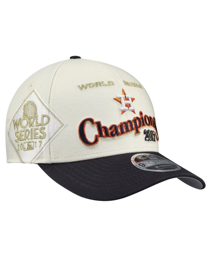 Men's Cream/Navy Houston Astros World Series 9FORTY M-Crown A-Frame Adjustable Hat