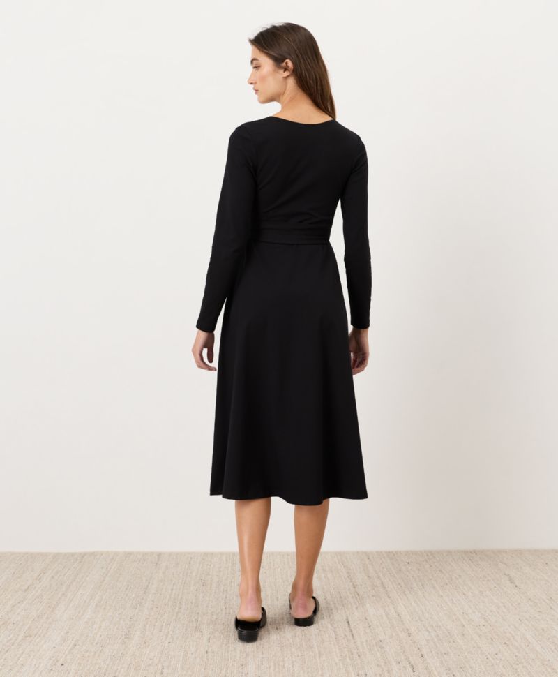 Women's Fit & Flare Wrap Dress Made With Organic Cotton