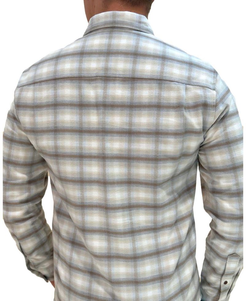 Men's Hope and Henry Organic Long Sleeve Flannel Button Down Shirt