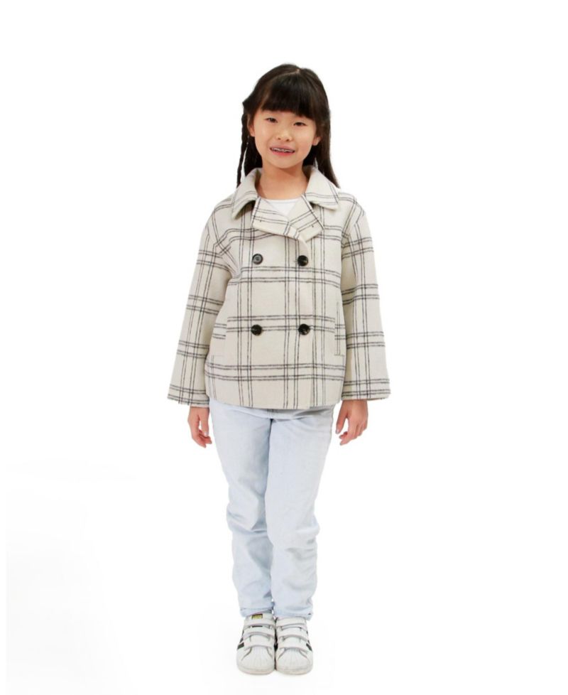 Girl Adore You Wool Blend Peacoat - Child