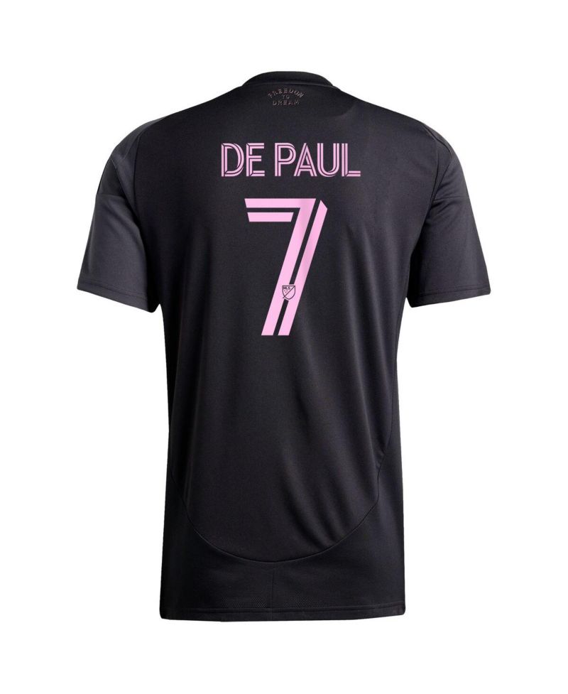 Men's Rodrigo De Paul Black Inter Miami CF 2025 The Fortitude Kit Replica Player Jersey