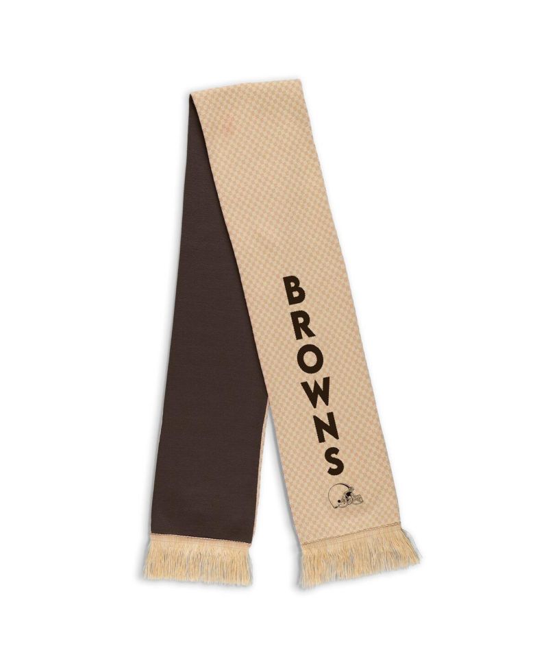 Women's Cleveland Browns Tonal Microcheck Scarf Glove Set