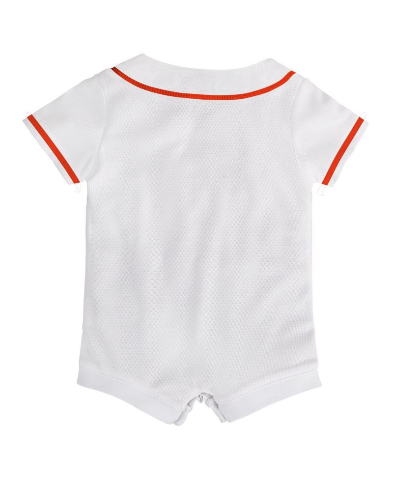 Baby Boys and Girls White Houston Astros Home Replica Romper Jersey